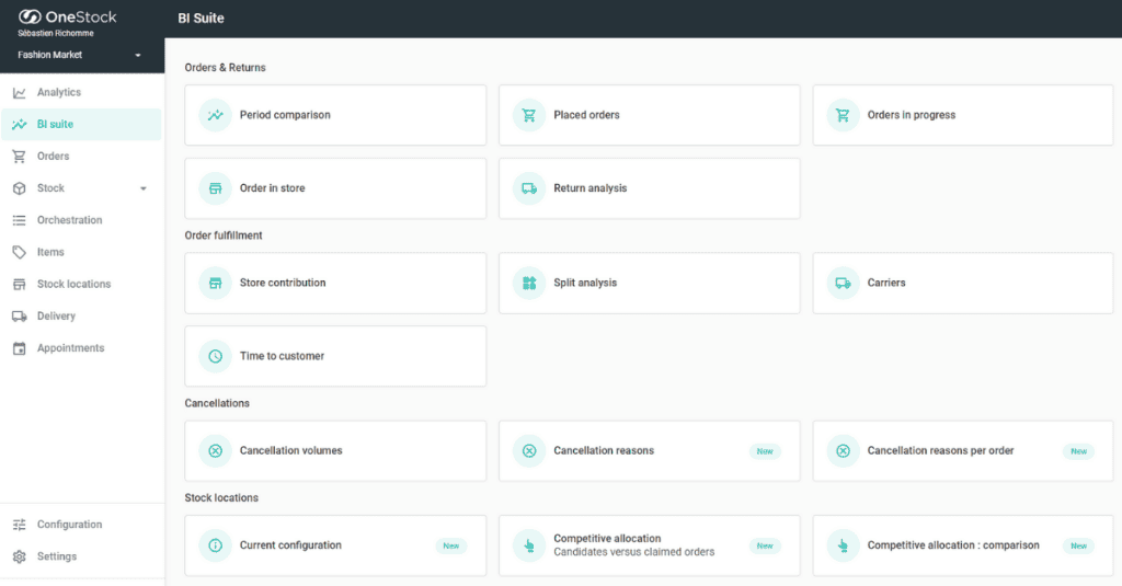 OneStock BI Suite: the strategic management tool for omnichannel brands